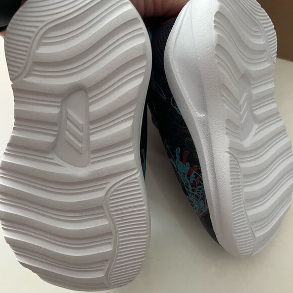 MARVEL SPIDER-MAN FORTARUN SHOES Adidas Size 4k spider-M EL I 4 toddler - Picture 7 of 8